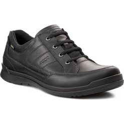 Półbuty ECCO - Howell GORE-TEX 52454401001 Black. Czarne półbuty męskie ecco, na co dzień, bez wzorów, ze skóry, klasyczne, na sznurówki. W wyprzedaży za 439,00 zł.
