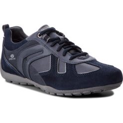 Sneakersy GEOX - U Ravex A U843FA 022ME C4002 Navy. Niebieskie sneakersy męskie Geox, na co dzień, bez wzorów, z zamszu, eleganckie, bez zapięcia. W wyprzedaży za 259,00 zł.