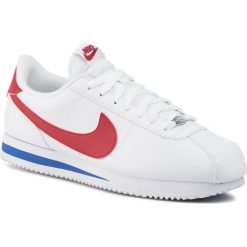 Buty NIKE - Cortez Basic Leather 819719 103 White/Varsity Red. Białe półbuty męskie Nike, na co dzień, bez wzorów, ze skóry, bez zapięcia. W wyprzedaży za 339,00 zł.