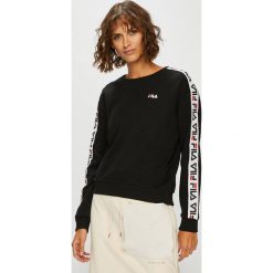 Fila - Bluza. Czarne bluzy damskie Fila, s, z aplikacjami, z bawełny, bez rękawów, bez kaptura. Za 299,90 zł.