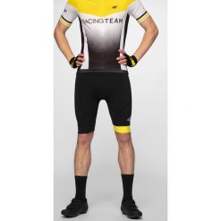 Spodenki rowerowe męskie RSM150 - głęboka czerń. Szare spodenki i szorty męskie 4f, m, bez wzorów, z dzianiny. Za 129,99 zł.