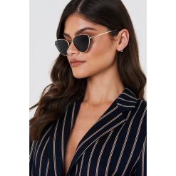 Okulary przeciwsłoneczne damskie aviatory: NA-KD Accessories Okulary przeciwsłoneczne Cat Eye – Black