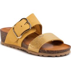 Klapki IGI&CO - 5198233 Giallo. Żółte klapki damskie IGI&CO, z aplikacjami, ze skóry, bez obcasa, na obcasie. Za 259,00 zł.