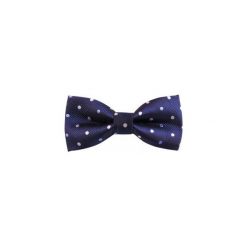Granatowa mucha w kropki C11. Niebieskie muszki męskie Modini Moda Męska, na co dzień, bez wzorów, z poliesteru, eleganckie. Za 29,70 zł.