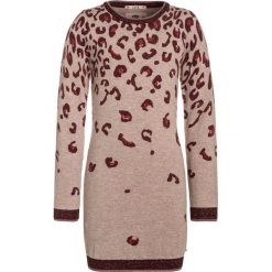 Sukienki dziewczęce: Scotch R’Belle LEOPARD Sukienka dzianinowa bordeaux