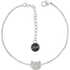 Karl Lagerfeld - Bransoletka. Szare bransoletki damskie KARL LAGERFELD, z kryształem, metalowe. Za 279,90 zł.
