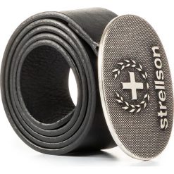 Pasek Męski STRELLSON - 3115 Black 001. Czarne paski męskie Strellson, w paski, ze skóry. W wyprzedaży za 219,00 zł.