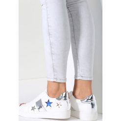 Biało-Srebrne Sneakersy White Card. Buty sportowe damskie vices. Za 39,99 zł.