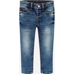 Mayoral - Jeansy dziecięce 104-134 cm. Niebieskie spodnie chłopięce marki Mayoral, z aplikacjami, z elastanu. Za 112,90 zł.