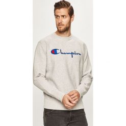 Champion - Bluza. Czarne bluzy męskie Champion, xl, z aplikacjami, z bawełny, z okrągłym kołnierzem, bez rękawów, bez kaptura. W wyprzedaży za 249,90 zł.