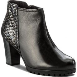 Botki CAPRICE - 9-25400-29 Black Multi 011. Czarne buty zimowe damskie Caprice, z materiału, na obcasie. W wyprzedaży za 239,00 zł.