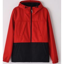Bluza typu softshell z kapturem - Czerwony. Czerwone bluzy męskie Cropp, s, bez wzorów, z softshellu, z kapturem, bez rękawów, z kapturem. Za 149,99 zł.
