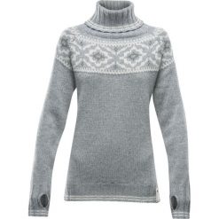 Devold Ona Woman Round Sweater Grey Melange S. Szare bluzy sportowe damskie Devold, s, bez wzorów, bez rękawów, bez kaptura. Za 449,00 zł.