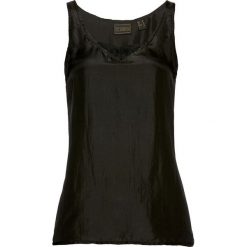 Top z jedwabiu bonprix czarny. Czarne topy damskie bonprix, z koronki. Za 129,99 zł.