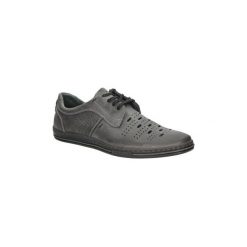 Półbuty męskie: Buty Casu Półbuty skórzane sznurowane J-31