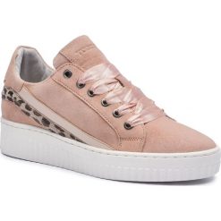 Sneakersy TOGOSHI - TG-09-02-000054 221. Różowe półbuty damskie Togoshi, bez wzorów, ze skóry, bez obcasa, na płaskiej podeszwie, bez zapięcia. W wyprzedaży za 329,00 zł.