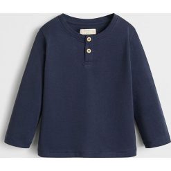 Mango Kids - Longsleeve dziecięcy Duran 80-104 cm. Białe t-shirty chłopięce Mango Kids, bez wzorów, z bawełny, bez rękawów. Za 25,90 zł.