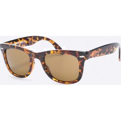Superdry - Okulary. Pomarańczowe okulary przeciwsłoneczne męskie marki Superdry, z materiału, owalne. W wyprzedaży za 59,90 zł.