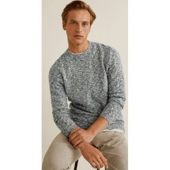 Mango Man - Sweter Boucle. Szare bez kategorii marki Mango Man, s, z bawełny, z okrągłym kołnierzem. Za 199,90 zł.