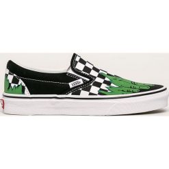 Vans - Tenisówki x Marvel. Czarne trampki i tenisówki damskie Vans, z motywem z bajki, z gumy, bez zapięcia. W wyprzedaży za 219,90 zł.