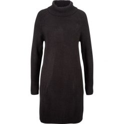 Sweter z golfem bonprix czarny. Czarne swetry damskie bonprix, bez wzorów, bez rękawów, bez kaptura. Za 99,99 zł.