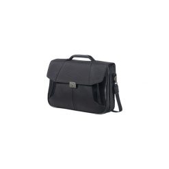 SAMSONITE XBR TORBA NA LAPTOPA 2 GUSSETS 15,6" CZARNY 08N-09-009. Czarne torby na laptopa marki Samsonite, w paski, z materiału. Za 495,11 zł.
