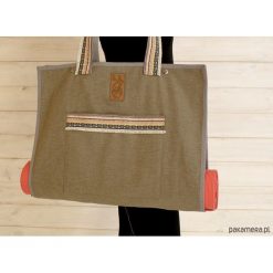 Torba na akcesoria do jogi/ Indian pattern. Brązowe torebki klasyczne damskie Pakamera, z tkaniny, duże. Za 239,00 zł.
