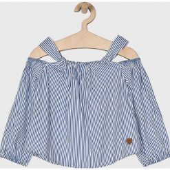 Pepe Jeans - Bluzka dziecięca 128-180 cm. Niebieskie bluzki dziewczęce Pepe Jeans, bez wzorów, z wiskozy, bez kołnierzyka, z długim rękawem, długie, bez kaptura. W wyprzedaży za 119,90 zł.