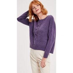 Sweter w kolorze fioletowym. Fioletowe swetry damskie ZOCHA, m, z kaszmiru. W wyprzedaży za 329,95 zł.