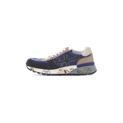 Buty Premiata MICK 3750. Niebieskie trampki męskie marki Premiata, bez wzorów, bez zapięcia. Za 883,47 zł.