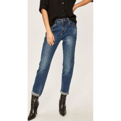 Answear - Jeansy. Niebieskie jeansy damskie ANSWEAR, s, z podwyższonym stanem. W wyprzedaży za 119,90 zł.