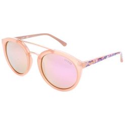 Damskie okulary przeciwsłoneczne w kolorze różowym. Okulary przeciwsłoneczne damskie Guess. W wyprzedaży za 175,95 zł.