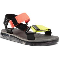 Sandały MELISSA - Papete + Rider Ad 32537 Black/Yellow/Orange 53644. Czarne klapki damskie Melissa, bez wzorów, z tworzywa sztucznego, bez obcasa. Za 299,00 zł.