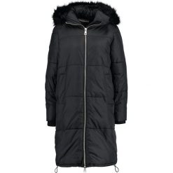 Płaszcze damskie: Gina Tricot SKYLAR LONG PUFFERED Płaszcz zimowy black