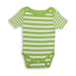 Body Greenery Stripe 0-3m. Szare body niemowlęce marki Juddlies, bez wzorów, bez rękawów. Za 29,37 zł.