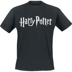Harry Potter Logo T-Shirt czarny. Czarne koszulki męskie Harry Potter, xl, z nadrukiem, z okrągłym kołnierzem. Za 74,90 zł.