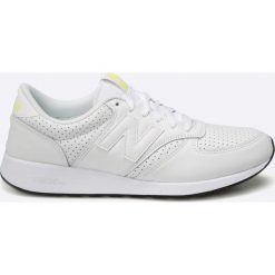 New Balance - Buty. Białe buty sportowe męskie marki New Balance, ze skóry. W wyprzedaży za 199,90 zł.