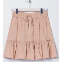 Spódnica mini z dodatkiem lnu -. Spódniczki damskie Sinsay, s, bez wzorów, mini. W wyprzedaży za 39,99 zł.