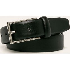 Tommy Hilfiger - Pasek skórzany. Czarne paski męskie TOMMY HILFIGER, w paski, ze skóry. W wyprzedaży za 149,90 zł.
