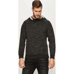 Brave Soul - Bluza. Czarne bluzy męskie Brave Soul, s, bez wzorów, z bawełny, z kapturem, z krótkim rękawem, krótkie, z kapturem. Za 99,90 zł.