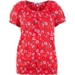 Bluzka, krótki rękaw bonprix truskawkowy. Czerwone bralety bonprix, z krótkim rękawem. Za 37,99 zł.