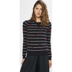 Scotch & Soda - Sweter. Czarne swetry klasyczne damskie marki Scotch & Soda, m, z bawełny, z okrągłym kołnierzem. W wyprzedaży za 299,90 zł.