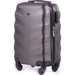 PODRĘCZNA WALIZKA KABINOWA S ABS DARK GREY. Szare walizki Solier, w paski, z gumy. Za 149,00 zł.
