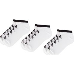 Zestaw 3 par niskich skarpet męskich KAPPA - Evilio 305067 White 001. Czarne skarpetki męskie Kappa, bez wzorów, z elastanu. Za 25,00 zł.