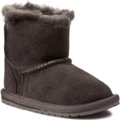 Buty EMU AUSTRALIA - Toddle B10737 Chocolate 2015. Pomarańczowe kozaki dziewczęce EMU Australia, bez wzorów, z wełny, bez obcasa. Za 189,00 zł.