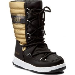 Kozaki dziewczęce: Śniegowce MOON BOOT – We Quilted Jr Met Wp 34051400001 Nero-Oro