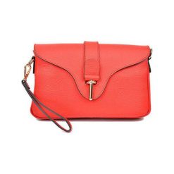 Torebki klasyczne damskie: Skórzana torebka w kolorze czerwonym – (S)29 x (W)18 x (G)5 cm