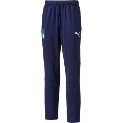 Spodnie sportowe 8 - 16 lat. Niebieskie spodnie chłopięce Puma, z dresówki. Za 272,96 zł.