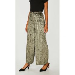 Answear - Spodnie. Niebieskie spodnie damskie ANSWEAR, s, bez wzorów, z poliesteru, eleganckie. W wyprzedaży za 59,90 zł.