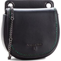 Torebki klasyczne damskie: Torebka PATRIZIA PEPE - 2V6720/A2UX-F1TK Black/Shiny Green
